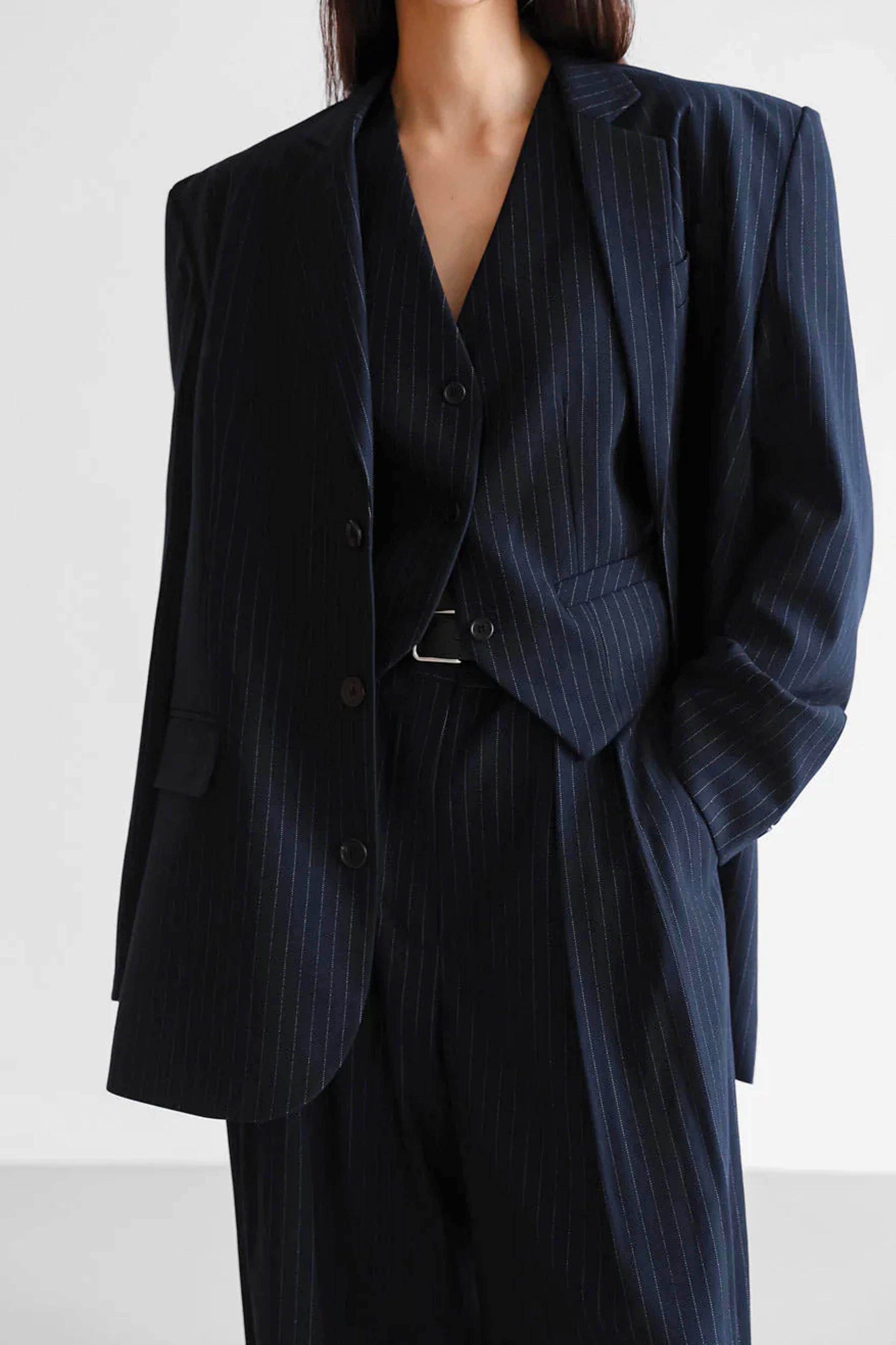 Benji Pinstripe Blazer