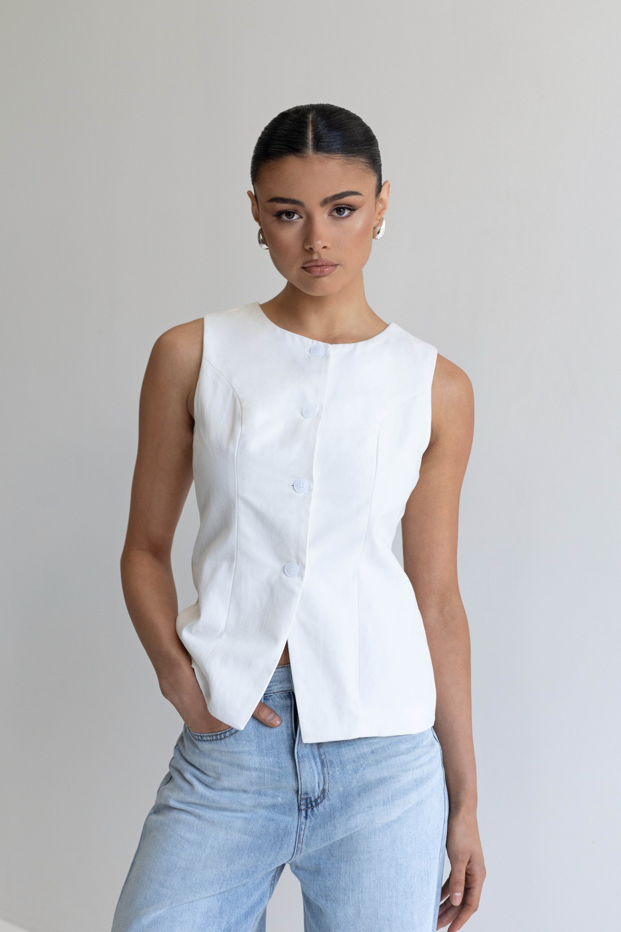 Elodie Top in White