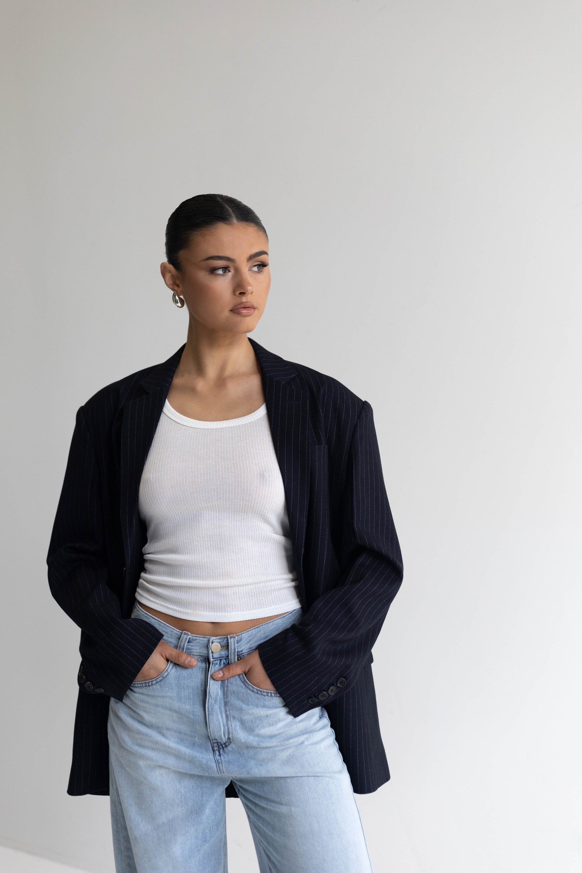 Benji Pinstripe Blazer