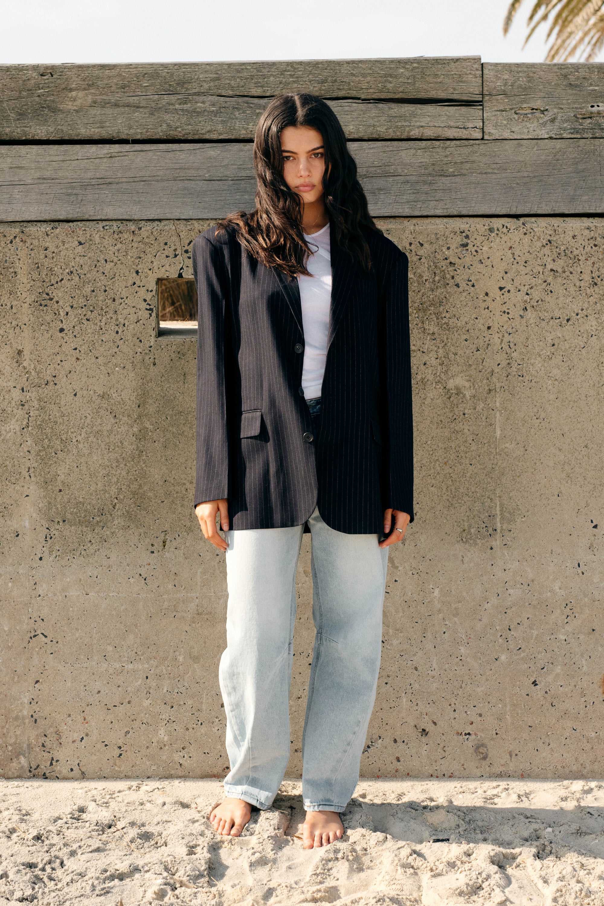 Benji Pinstripe Blazer